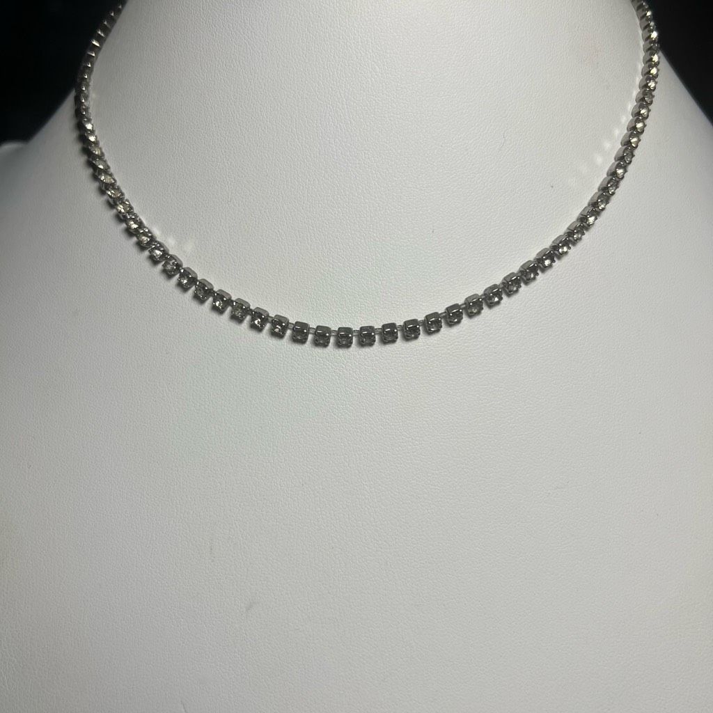 Vintage Vintage Prong Set Rhinestone Necklace Size ONE SIZE - 6 Thumbnail