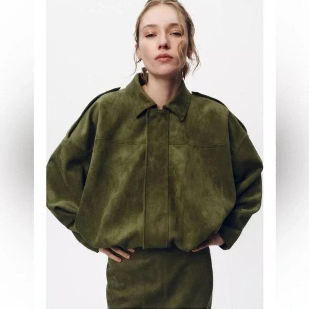 Zara 🦋 ZARA VIRAL 🦋 BLOGGERS FAVORITE 🦋 NWT ZARA FAUX SUEDE Size S / US 4 / IT 40 - 8 Thumbnail