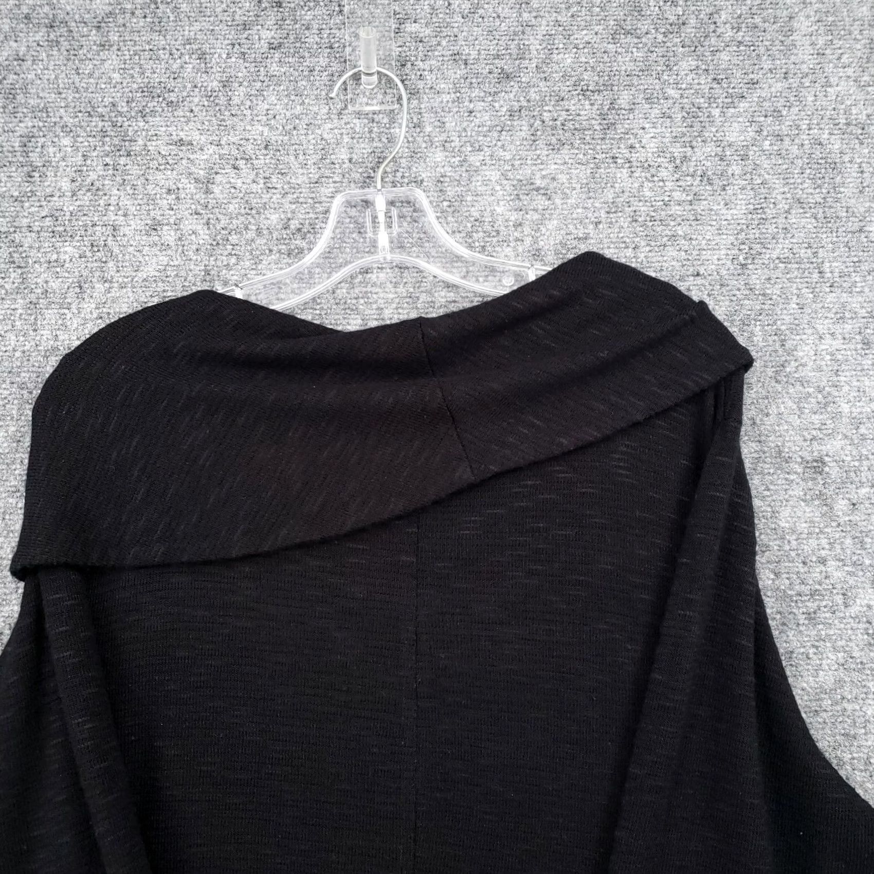 Vintage Cupio Sweater Womens 3X Plus Black Tunic Fold Over Off The Shoulder Long Sleeves Size XXL / US 16-18 / IT 52-54 - 7 Thumbnail