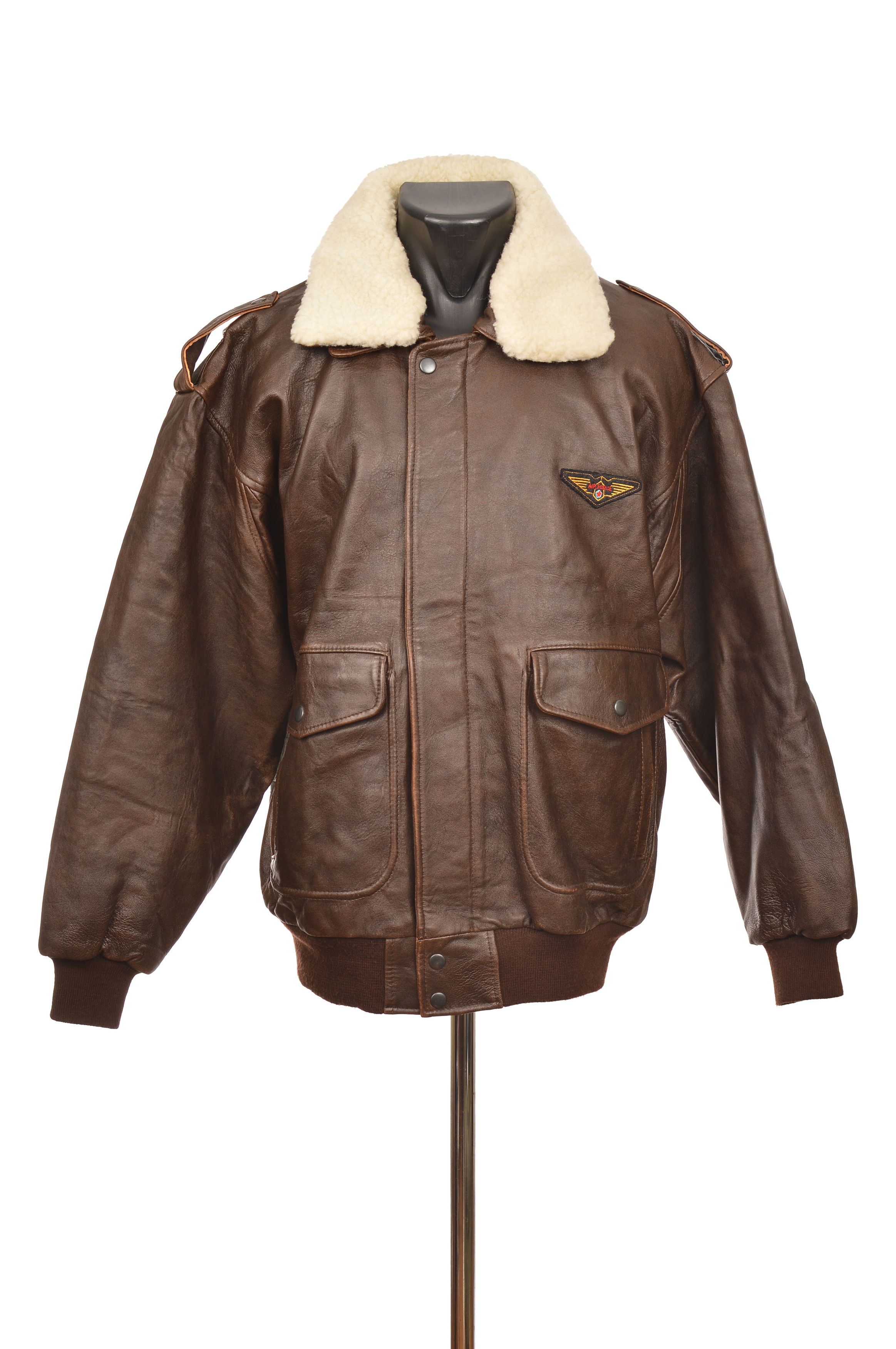 Leather McDuncan Air Force Brown Leather Aviator Jacket Size US M / EU 48-50 / 2 - 1 Thumbnail