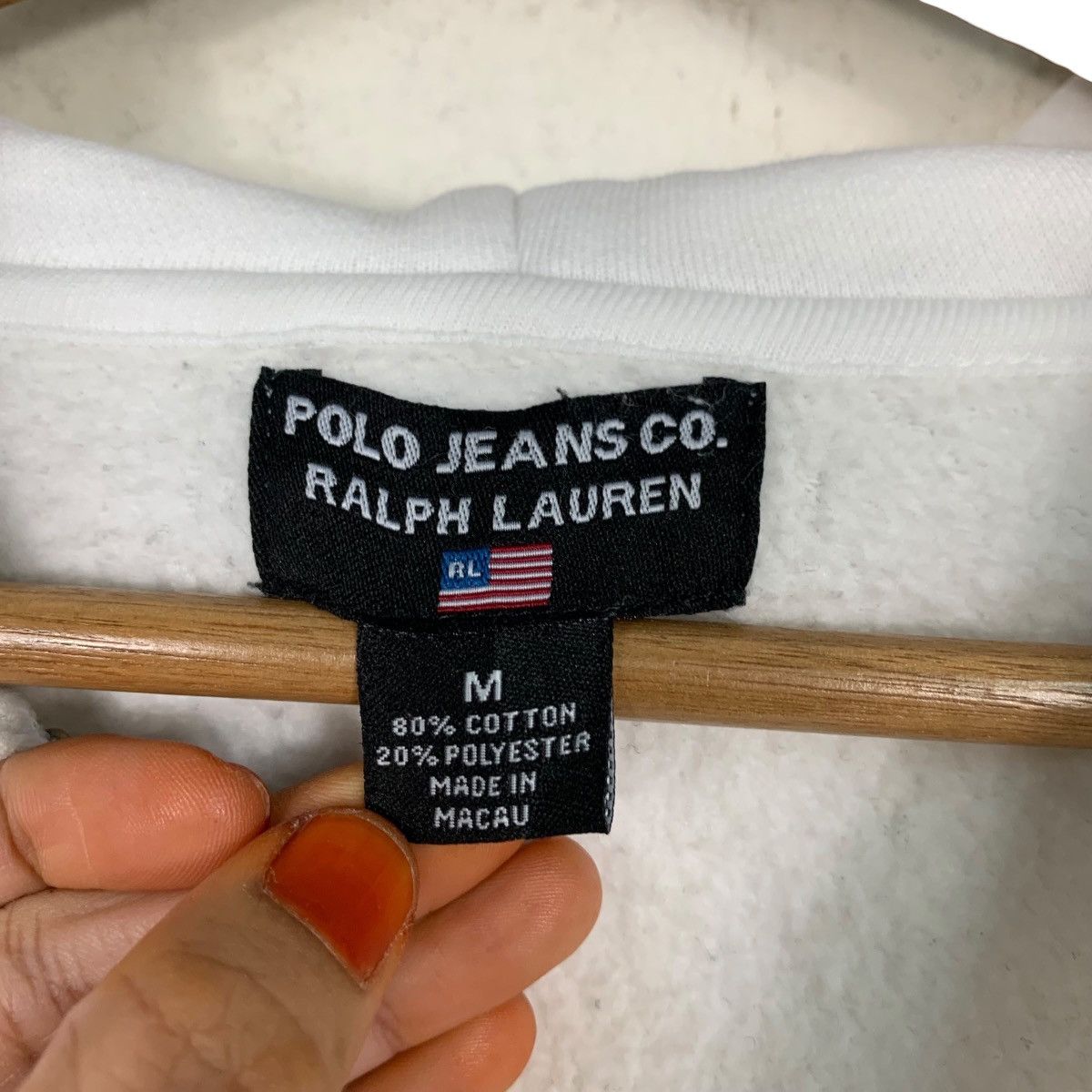 Polo Ralph Lauren POLO JEANS RALPH LAUREN Big Logo Zipper Hoodie #3633-C166 Size M / US 6-8 / IT 42-44 - 14 Thumbnail