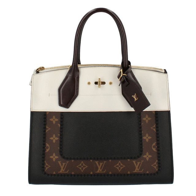 Louis Vuitton City Steamer MM Monogram Calf Handbag