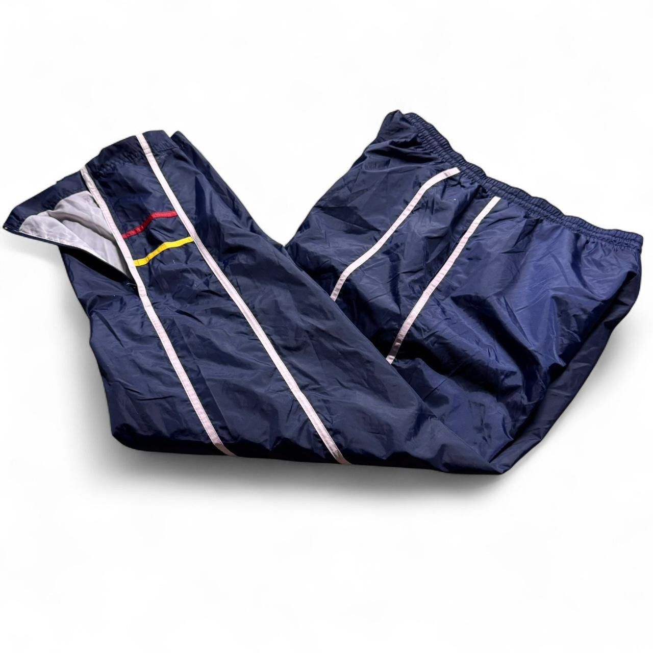 Nike GS Signature Navy Nylon Track Pants Baggy Y2K 90s Retro Size US 34 / EU 50 - 3 Thumbnail