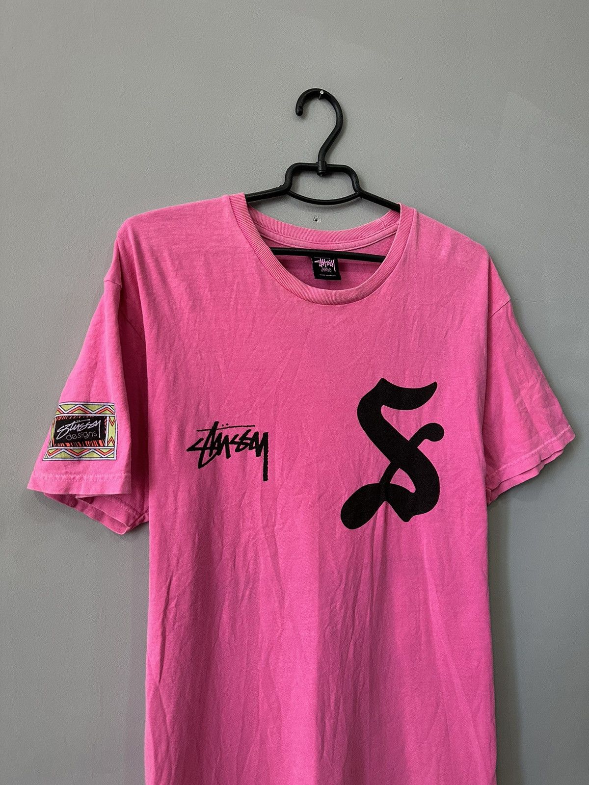Stussy × Vintage Stussy 7 number print y2k Trapper tee Size US L / EU 52-54 / 3 - 4 Thumbnail
