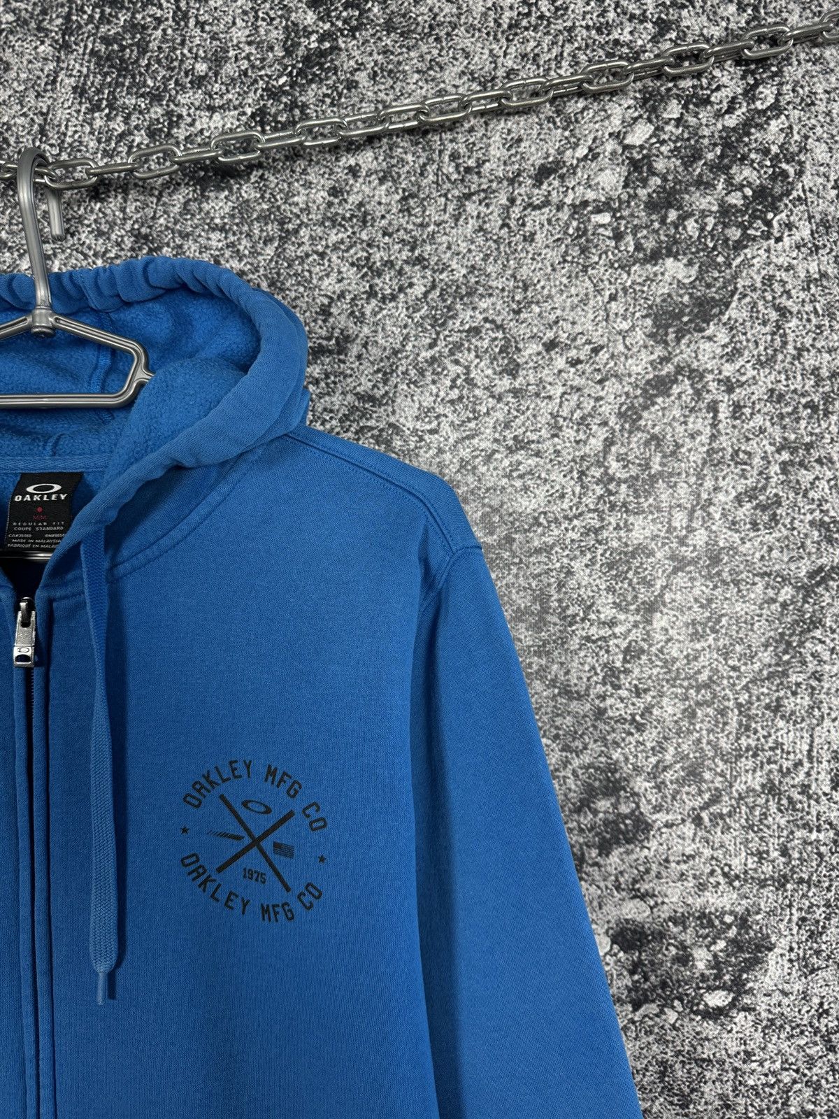 Oakley Men’s Oakley Blue Zip Up Hoodie Jacket MFG Co Logo Size M Size US M / EU 48-50 / 2 - 3 Thumbnail