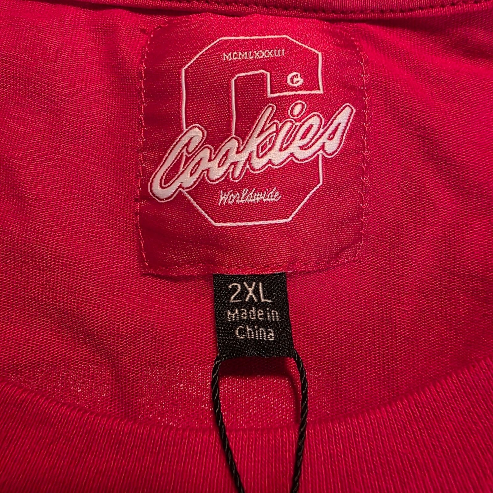 Cookies Cookies Red Short Sleeve Tee 2XL!! Size US XXL / EU 58 / 5 - 3 Thumbnail