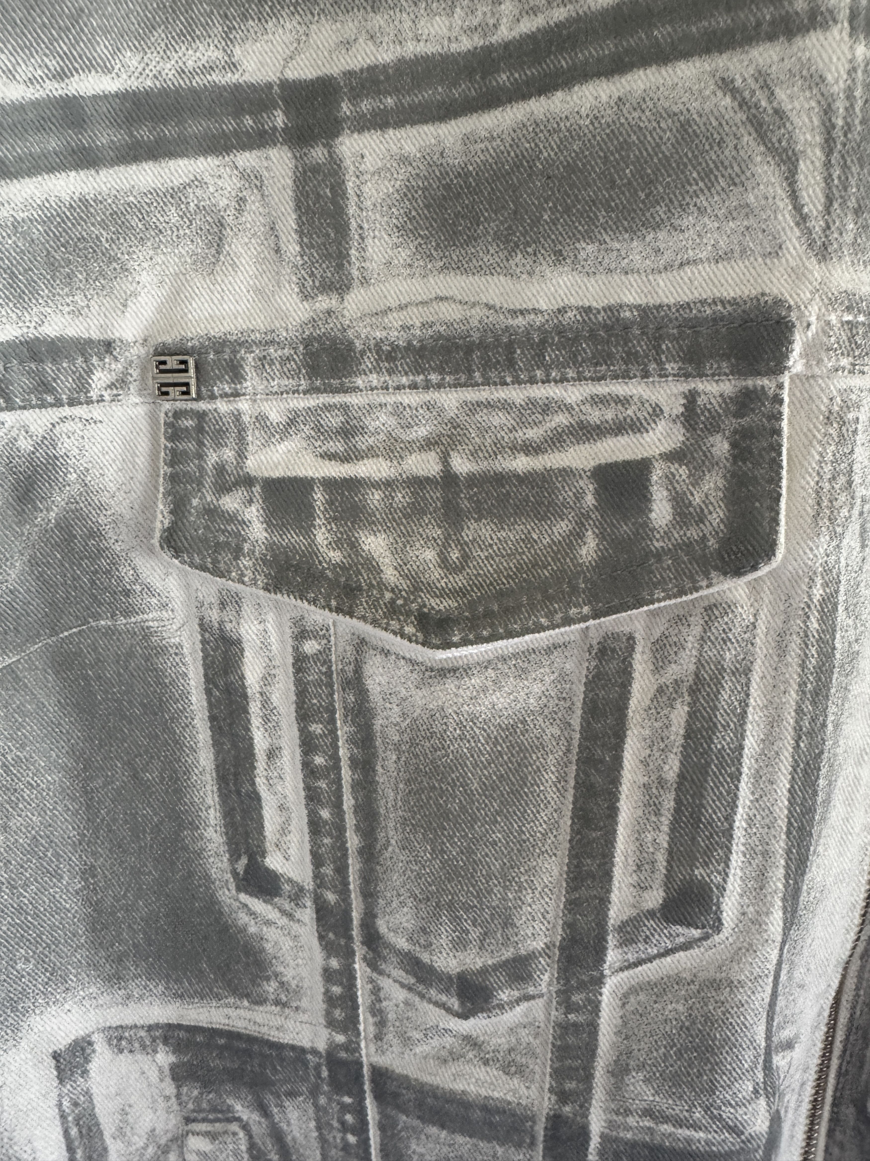 Givenchy 4G Graffiti-Print Reflective Denim Vest – Runway Sample Size US M / EU 48-50 / 2 - 9 Thumbnail