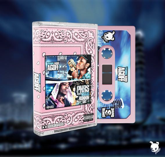 Drain Gang YUNG GOD & AGOFF -( PNRS )Pretty Ni**** Runnin shit Cassette Size ONE SIZE - 2 Thumbnail