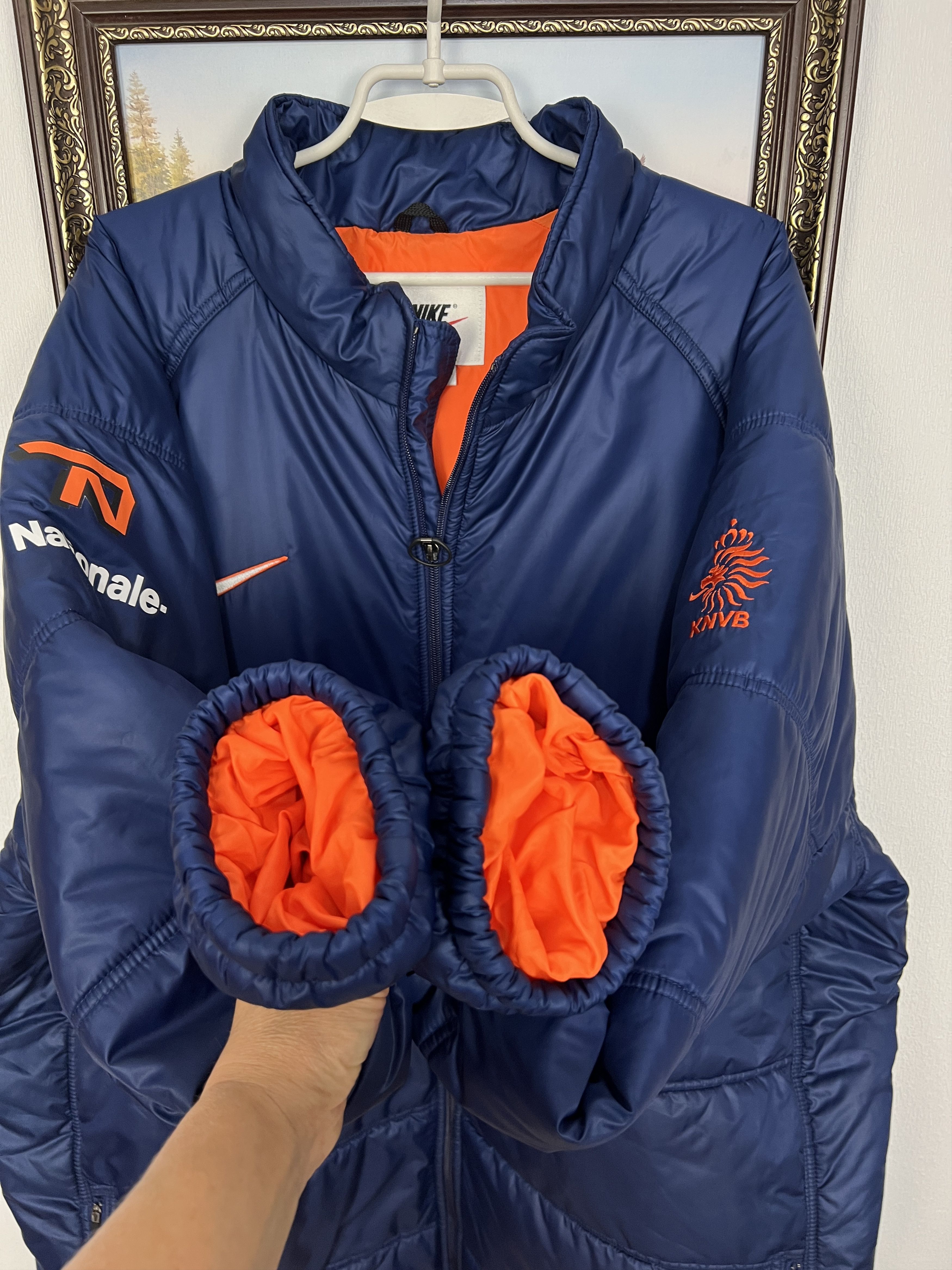 Nike Vintage Netherlands Football Warm Jacket Holland Puffer Size US XXL / EU 58 / 5 - 7 Thumbnail