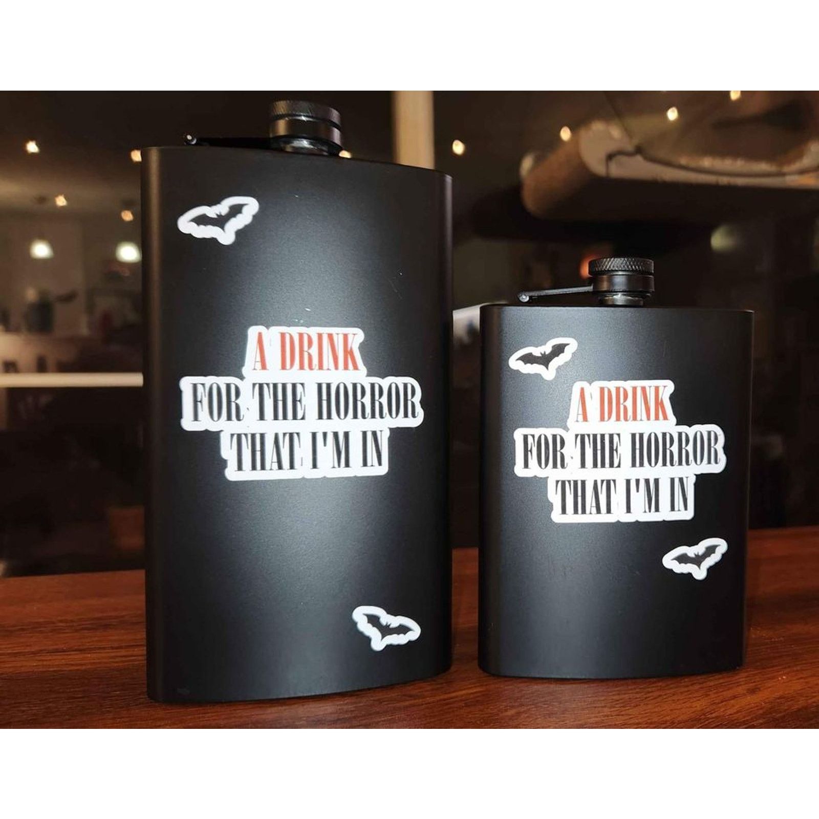 Handmade Handmade My Chemical Romance "Sleep" Flasks - Set of 2 Size ONE SIZE - 1 Thumbnail