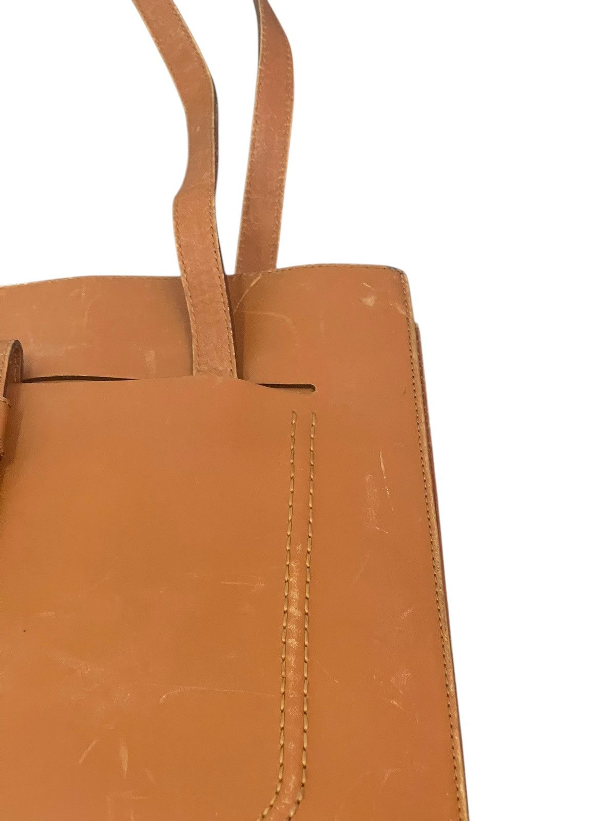 Leather Full Leather Patina Vtg Unknown Japan Shoulder Bag 1🟩3 Size ONE SIZE - 9 Thumbnail