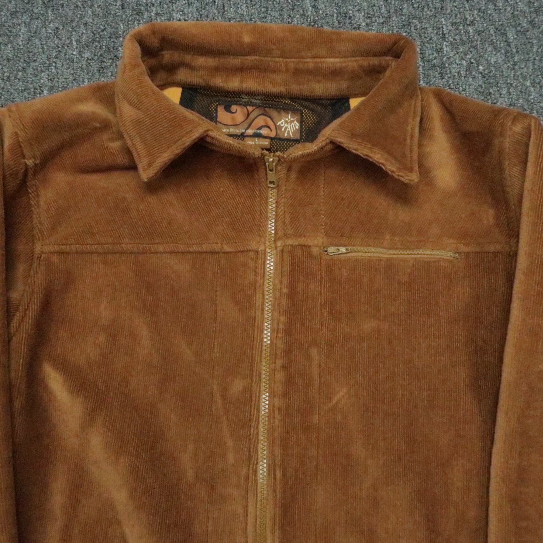Prana prAna Jacket Mens Large Brown Corduroy Full Zip Pockets Hiking Outdoors Regular Fit Size L Size US L / EU 52-54 / 3 - 2 Thumbnail