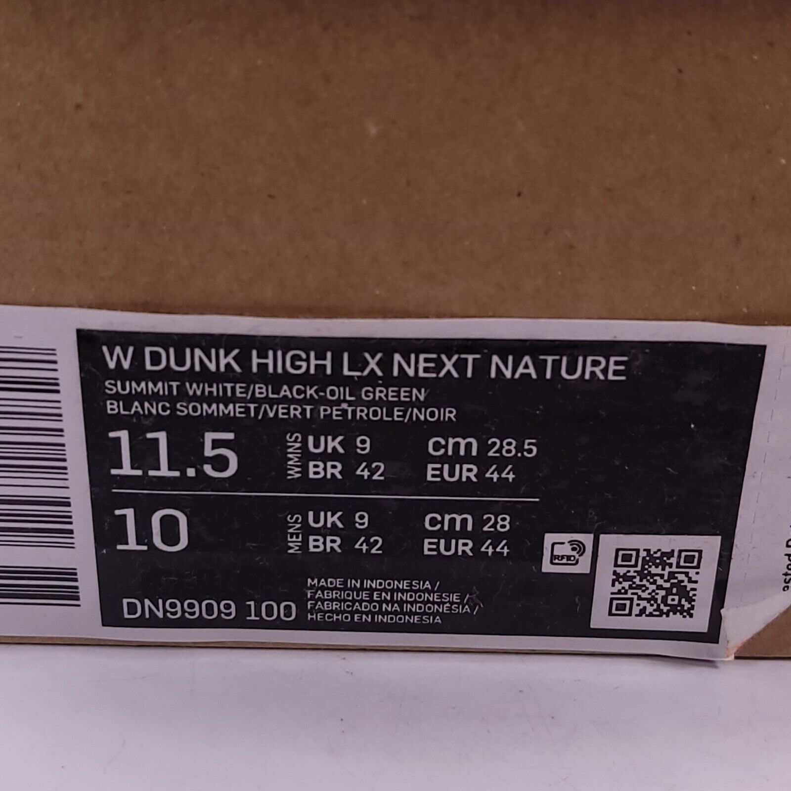 Nike Nike Dunk High LX Next Nature Womens Size 11.5 DN9909-100 Size US 11.5 / IT 41.5 - 9 Thumbnail
