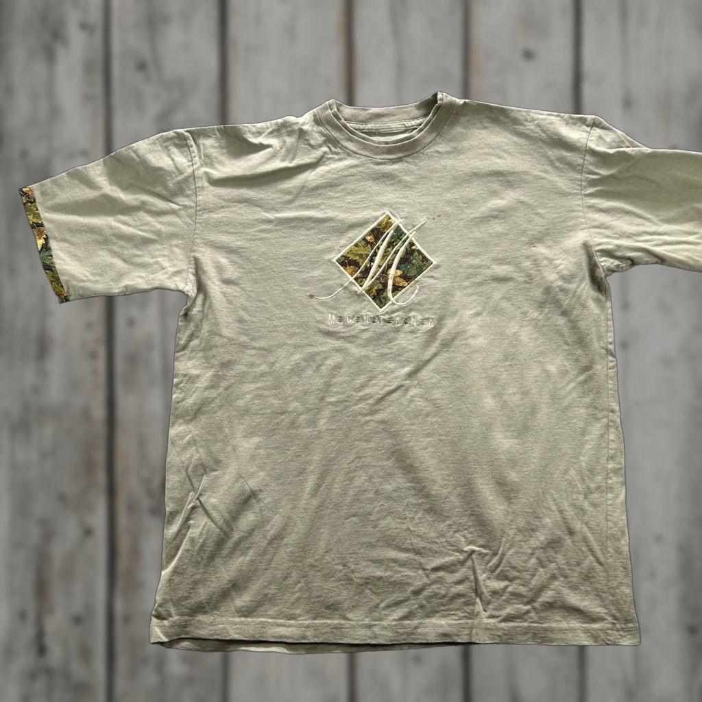 Vintage Montana Shirt Mens Large Tan Mosaic Graphic Camo Trim Outdoors Nature Tee Size US L / EU 52-54 / 3 - 1 Thumbnail