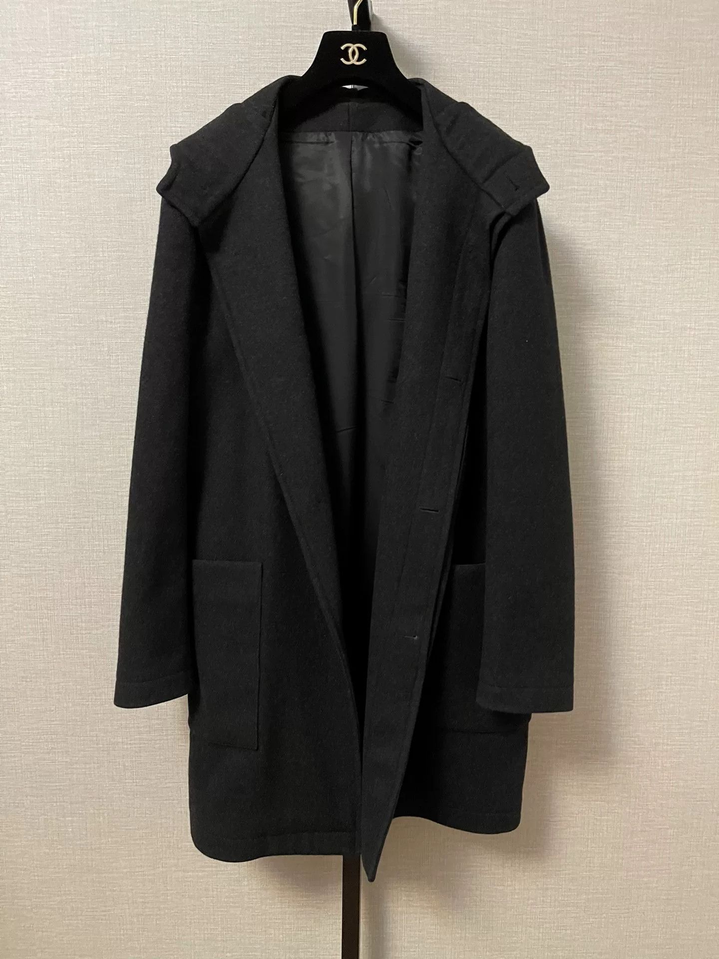 Yves Saint Laurent Yves Saint Laurent Wool Blend Hooded Coat Size US M / EU 48-50 / 2 - 1 Thumbnail