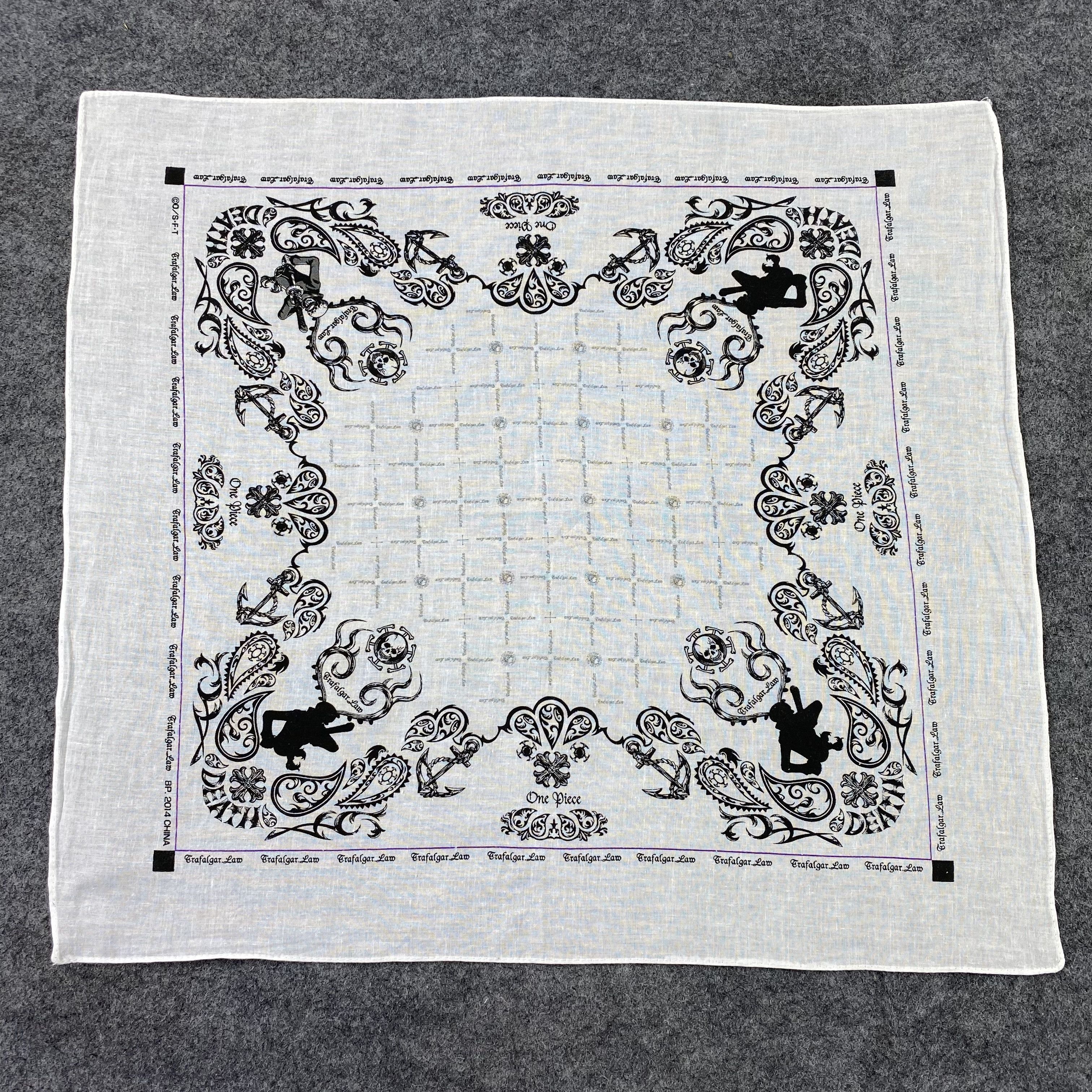 Anime × One Piece × Vintage One Piece Handkerchief / Bandana / Neckerchief-B832 Size ONE SIZE - 3 Thumbnail