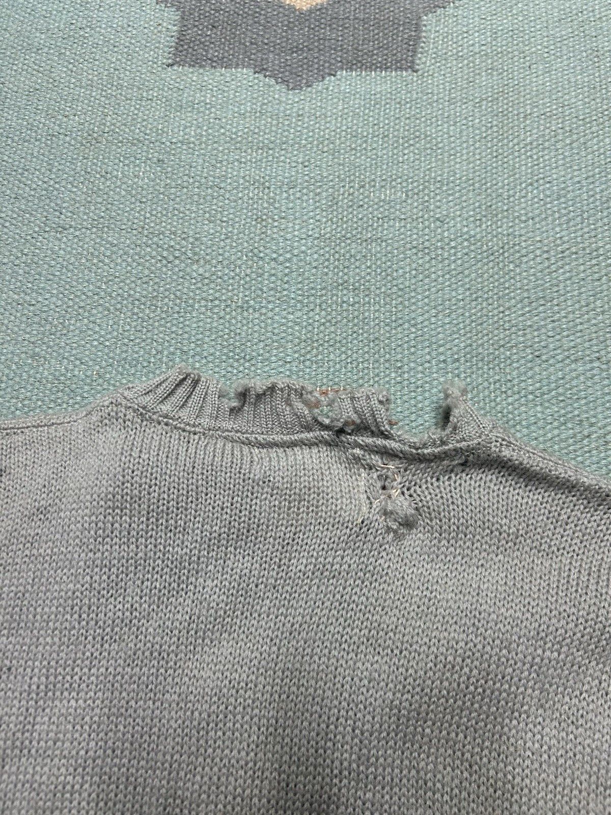 Vintage Vtg 1940s wool knit sweater campus distressed repaired XS/S Size US S / EU 44-46 / 1 - 13 Thumbnail