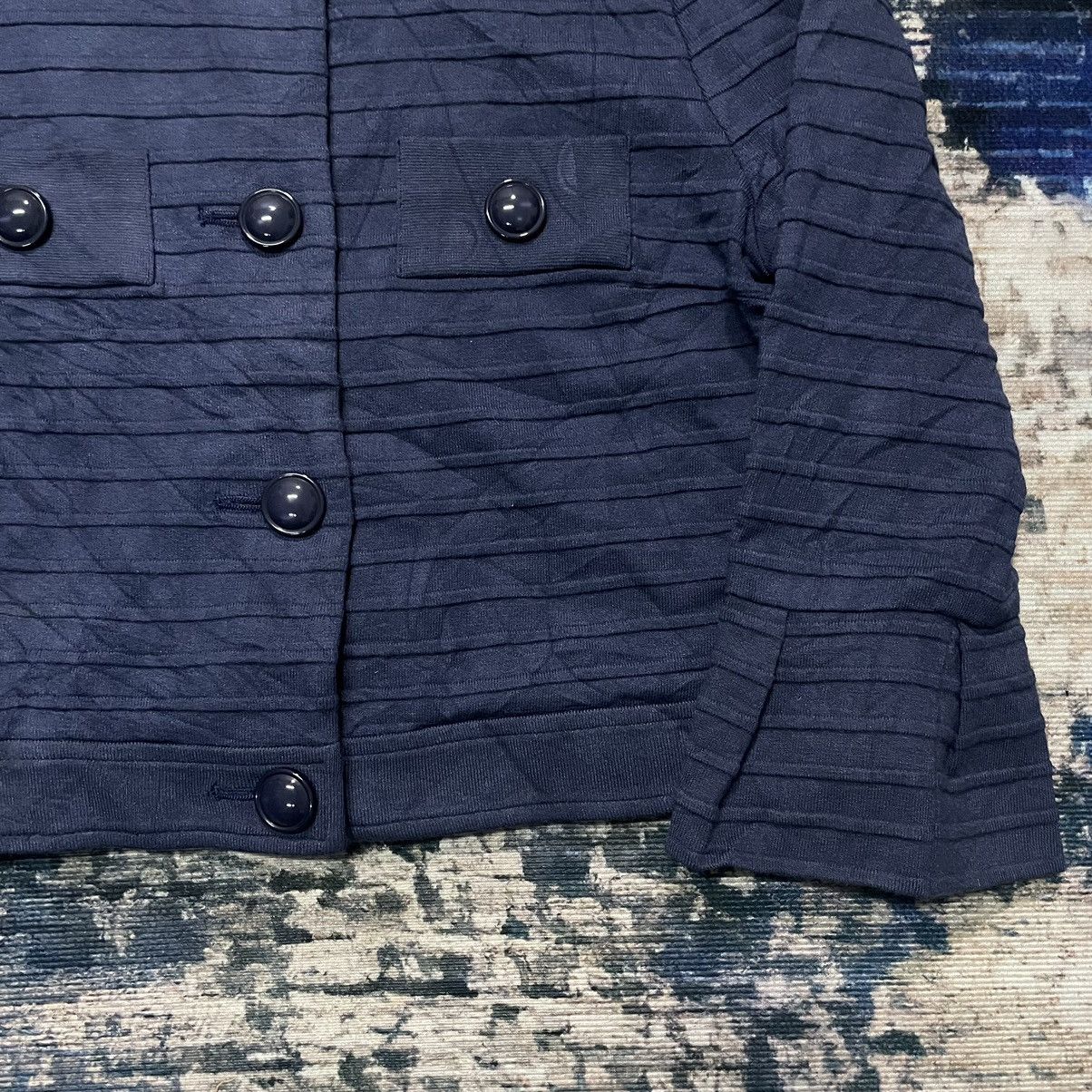 Issey Miyake Vintage 1990s Yuki Torii Avant Garde cropped Jacket NavyBlue Size US XS / EU 42 / 0 - 3 Thumbnail