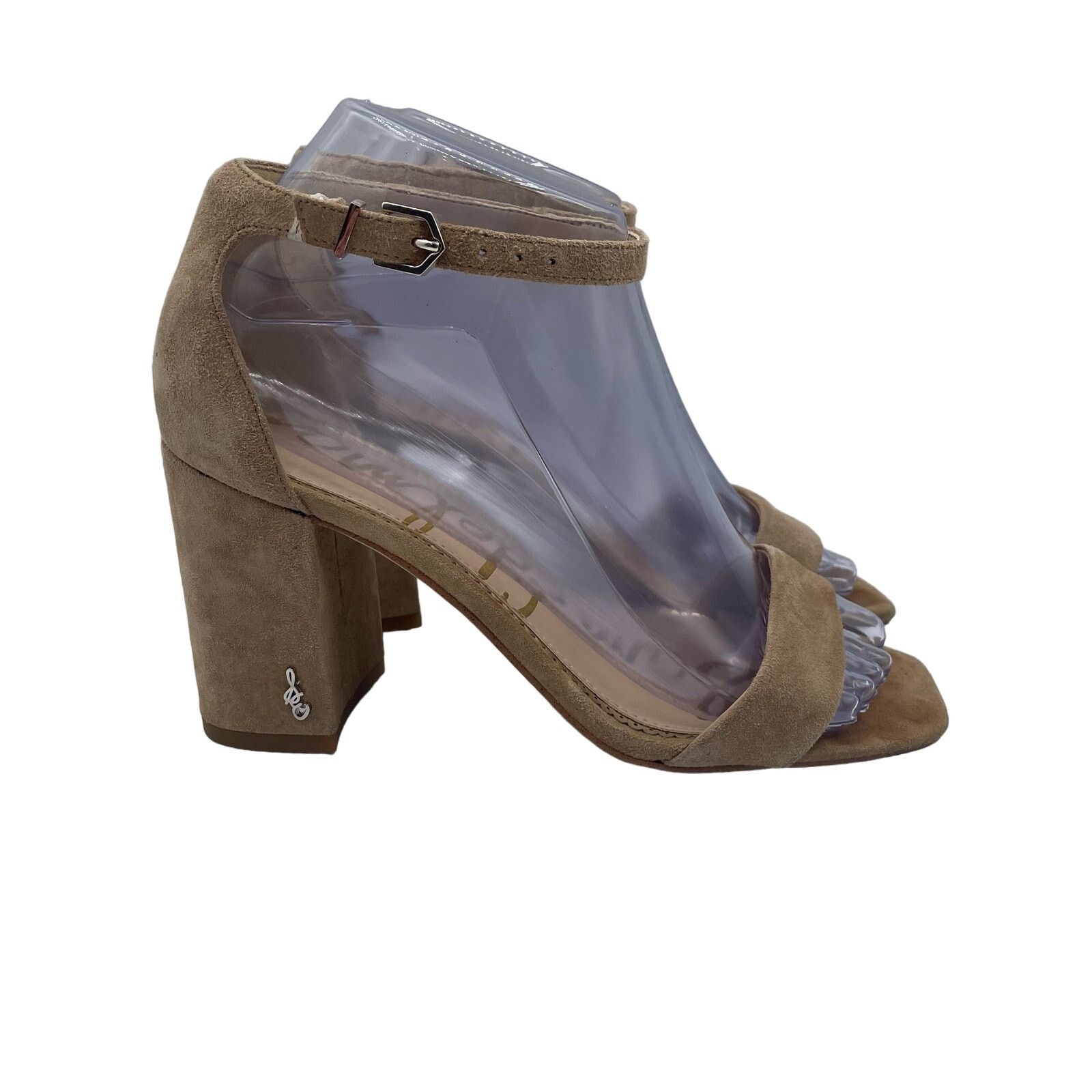 Sam Edelman Sam Edelman Daniella Heels Pumps Suede Oatmeal Beige Ankle 6 Size US 6 / IT 36 - 1 Thumbnail
