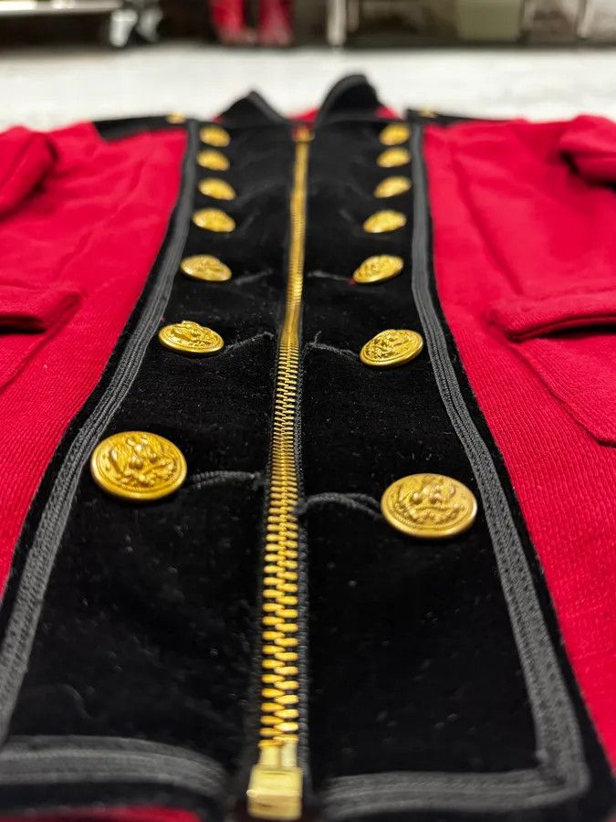 Polo Ralph Lauren Ralph Lauren Red & Black Buttoned Officer Zip-Up Jacket Size M / US 6-8 / IT 42-44 - 10 Thumbnail