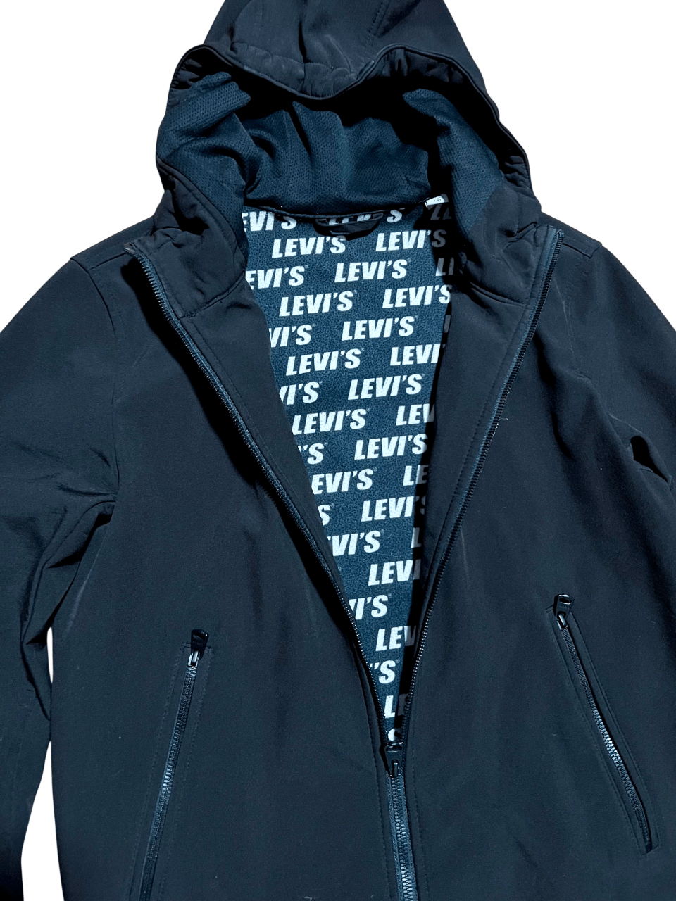 Levi's Levi's Softshell Black Hooded Bomber Jacket Size US S / EU 44-46 / 1 - 2 Thumbnail