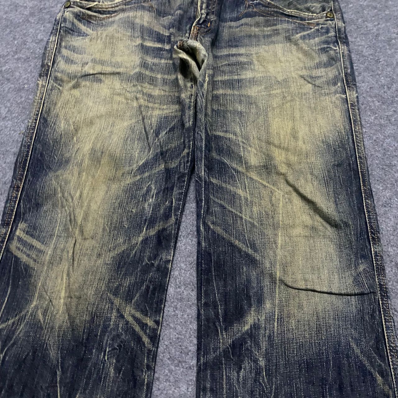 Edwin 💥Best Offer💥Vintage Edwin Blue Trip Distressed Denim Size US 36 / EU 52 - 8 Thumbnail