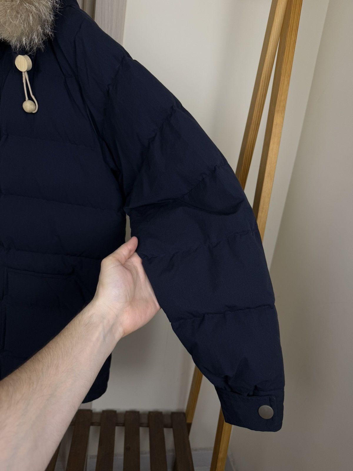 Nigel Cabourn Nigel Cabourn Down Filled Fur Hooded Puffer Jacket Size US L / EU 52-54 / 3 - 11 Thumbnail