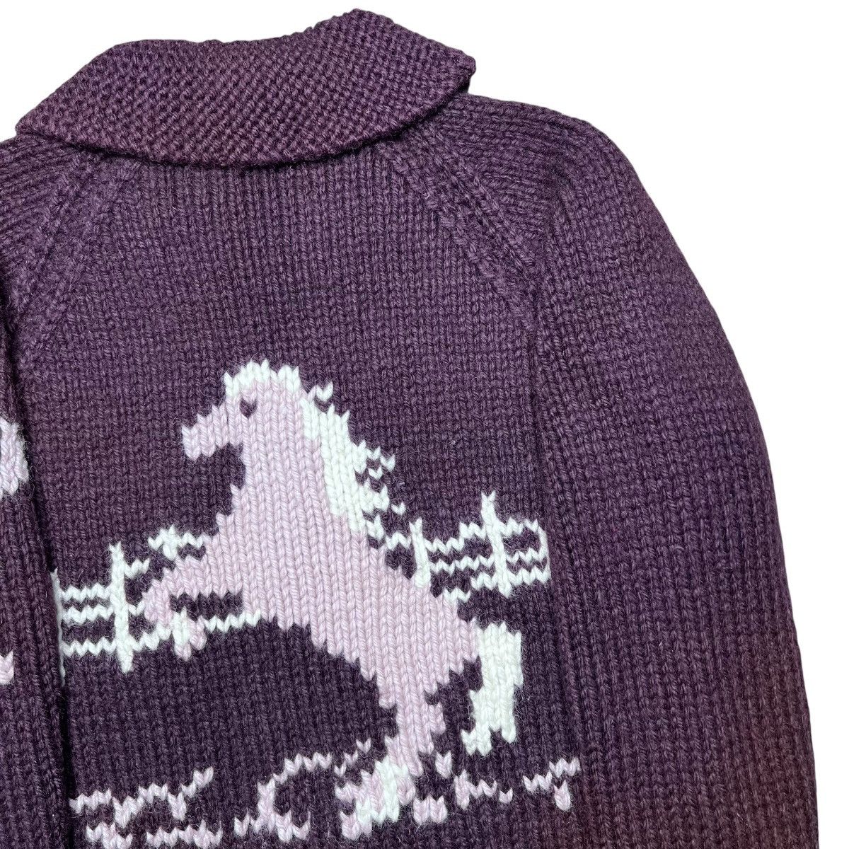Other Vintage 1960s Cowichan Wool Horse Barn Horses Knit Sweater Size US M / EU 48-50 / 2 - 20 Thumbnail