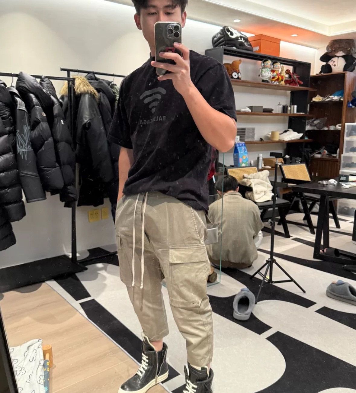 Rick Owens Rick owens mainline classic drawstring pocket cropped pants Size US 36 / EU 52 - 8 Thumbnail
