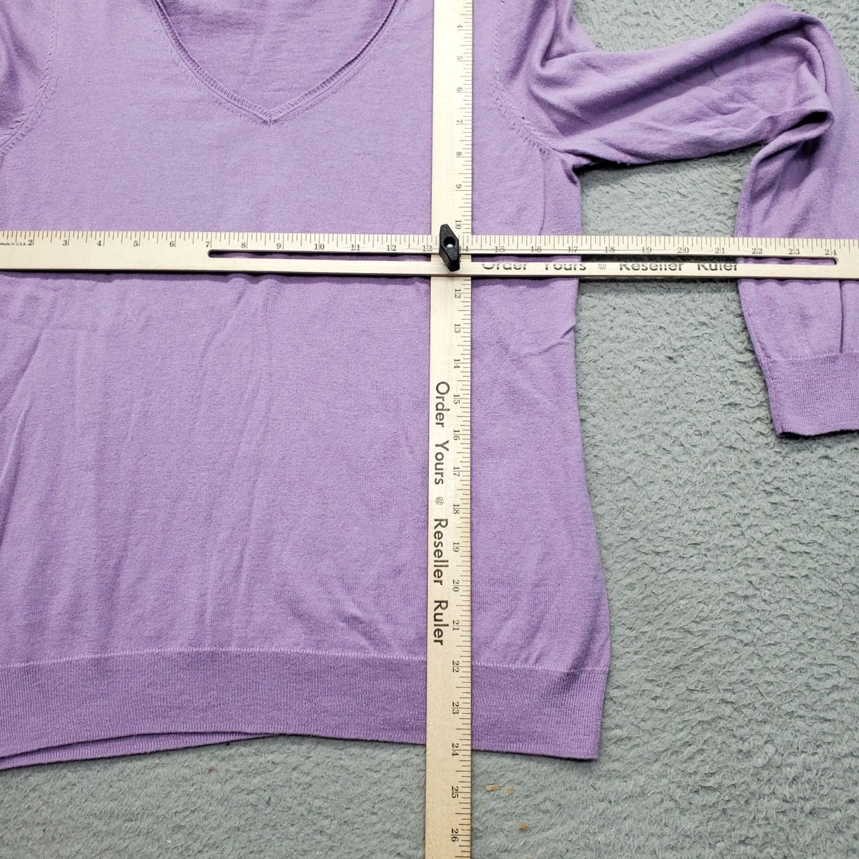 Talbots Talbots Sweater Womens Size M Purple Knit Long Sleeve V Neck Pullover Size M / US 6-8 / IT 42-44 - 5 Thumbnail