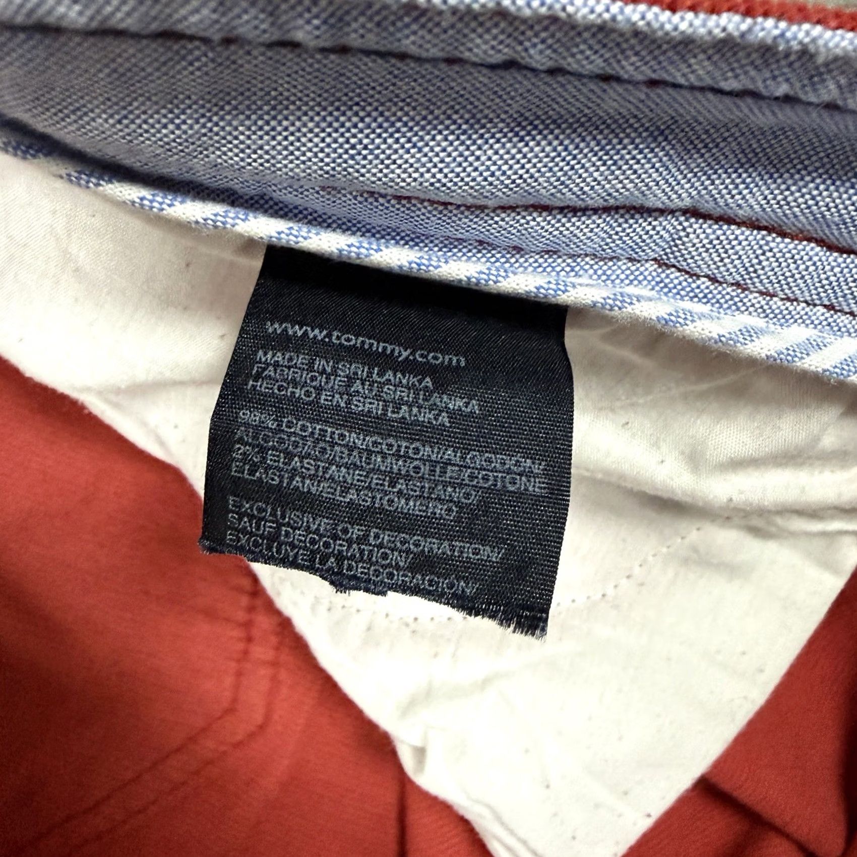 Tommy Hilfiger Tommy Hilfiger Corduroy Stretch Pants Women's Size 14 Red Corduroy Stretch Pants Womens 14 Red Tommy Hilfiger Size 36" / US 14 / IT 50 - 5 Thumbnail
