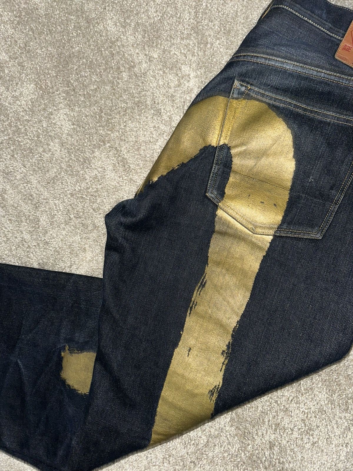 Evisu EVISU JEANS daicock big logo gold selvedge denim Japan Size US 34 / EU 50 - 5 Thumbnail
