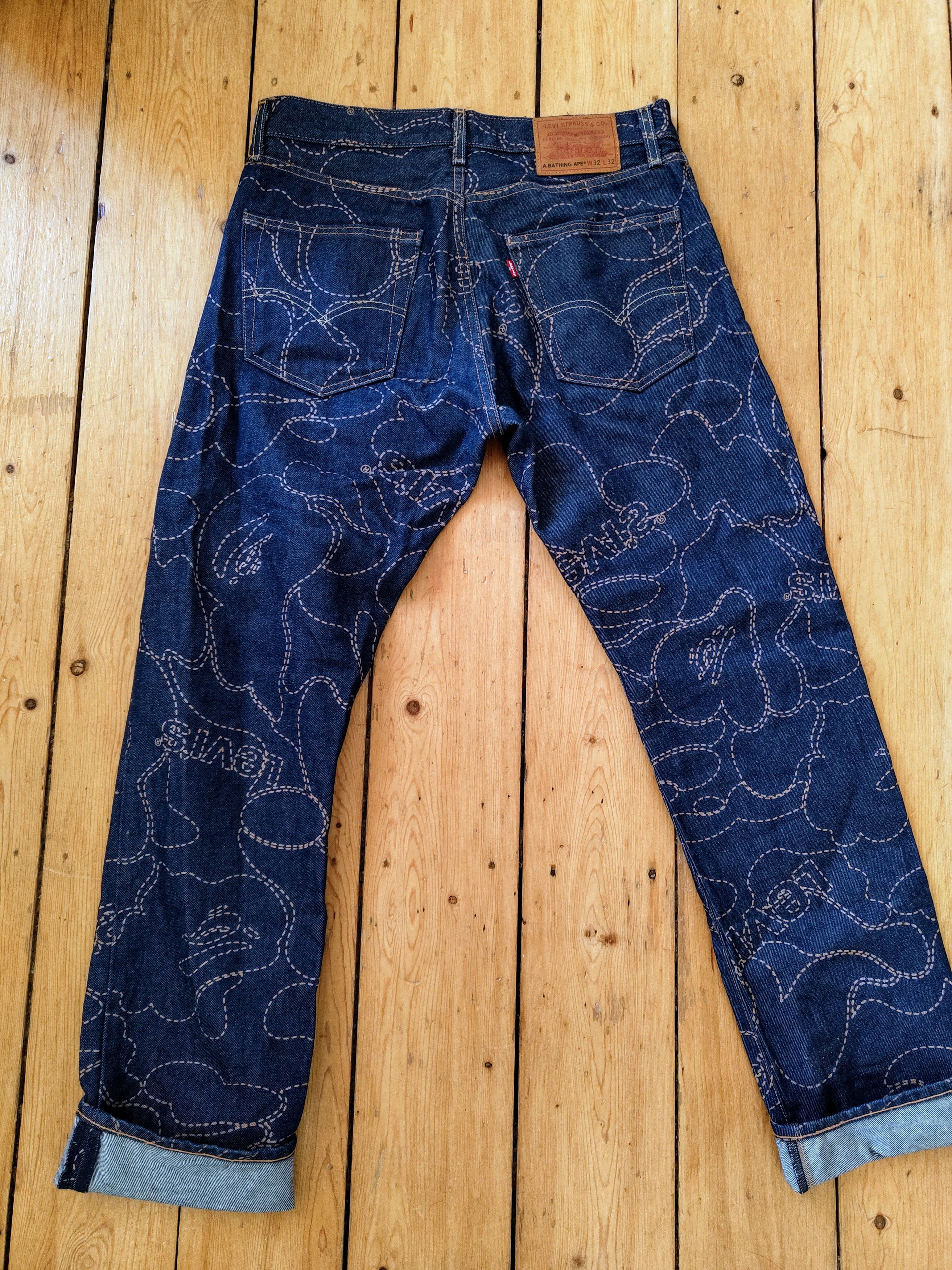Bape Bape X Levi's Jeans Size US 32 / EU 48 - 1 Thumbnail