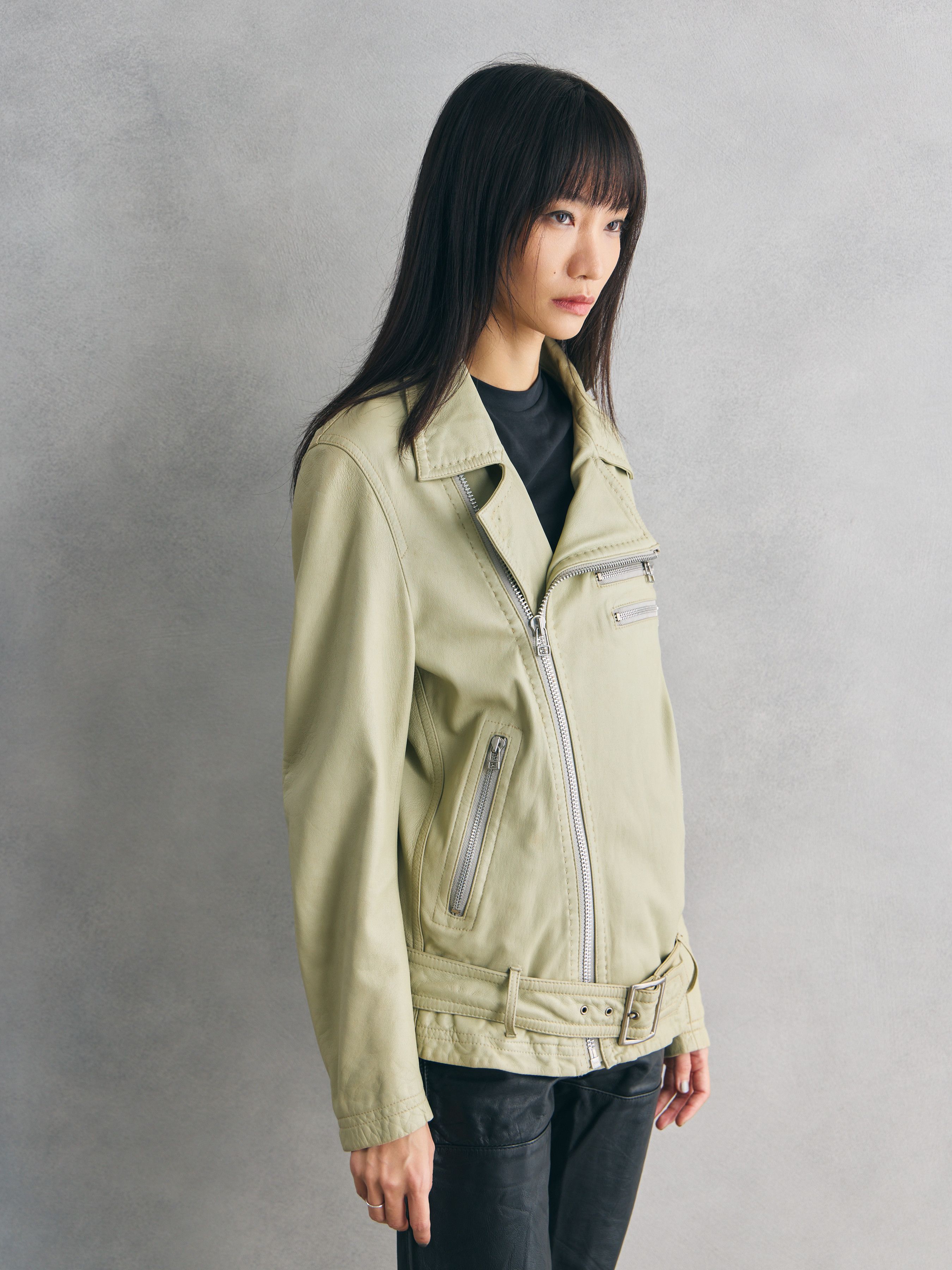 Other RICO Genuine Lambskin Leather Rider Jacket – Ivory Size US M / EU 48-50 / 2 - 3 Thumbnail
