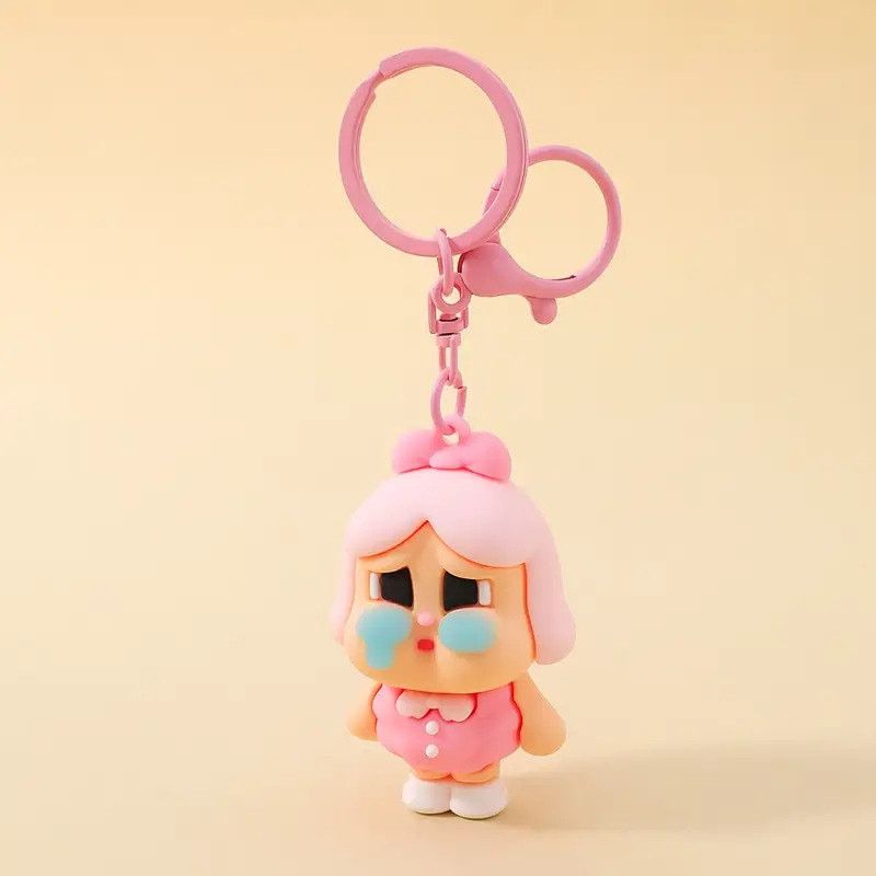 Japanese Brand POP MART Crybaby Crying Again Series Figures Keychain - Pink Size ONE SIZE - 1 Thumbnail