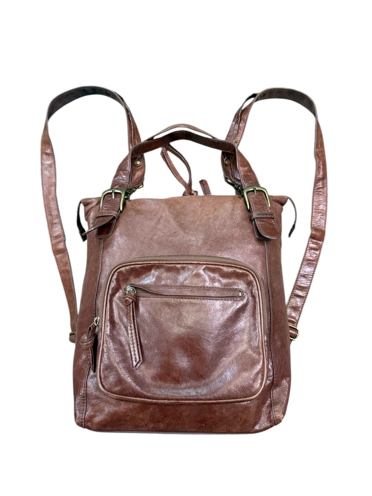 Leather DAKOTA CANVAS LEATHER 2 WAY SHOULDER BACKPACK Size ONE SIZE - 2 Thumbnail