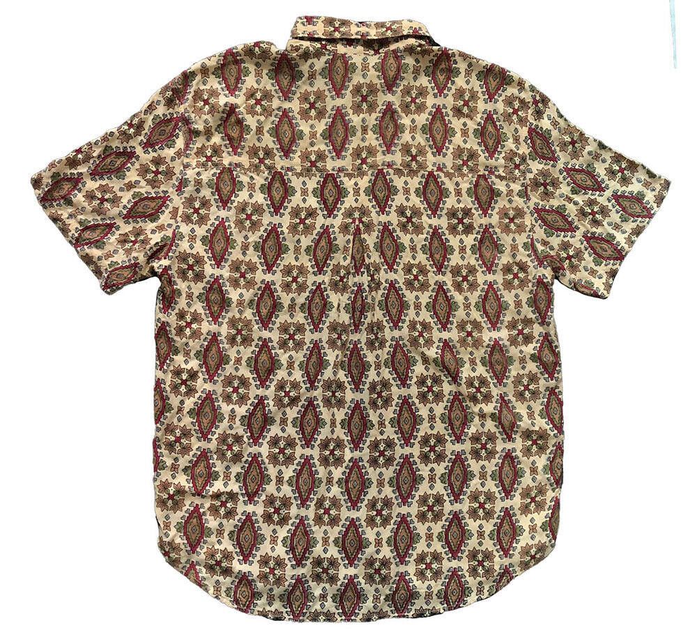 Designer New Hippie Bohemian Beige Print Shirt M Size M / US 6-8 / IT 42-44 - 2 Thumbnail