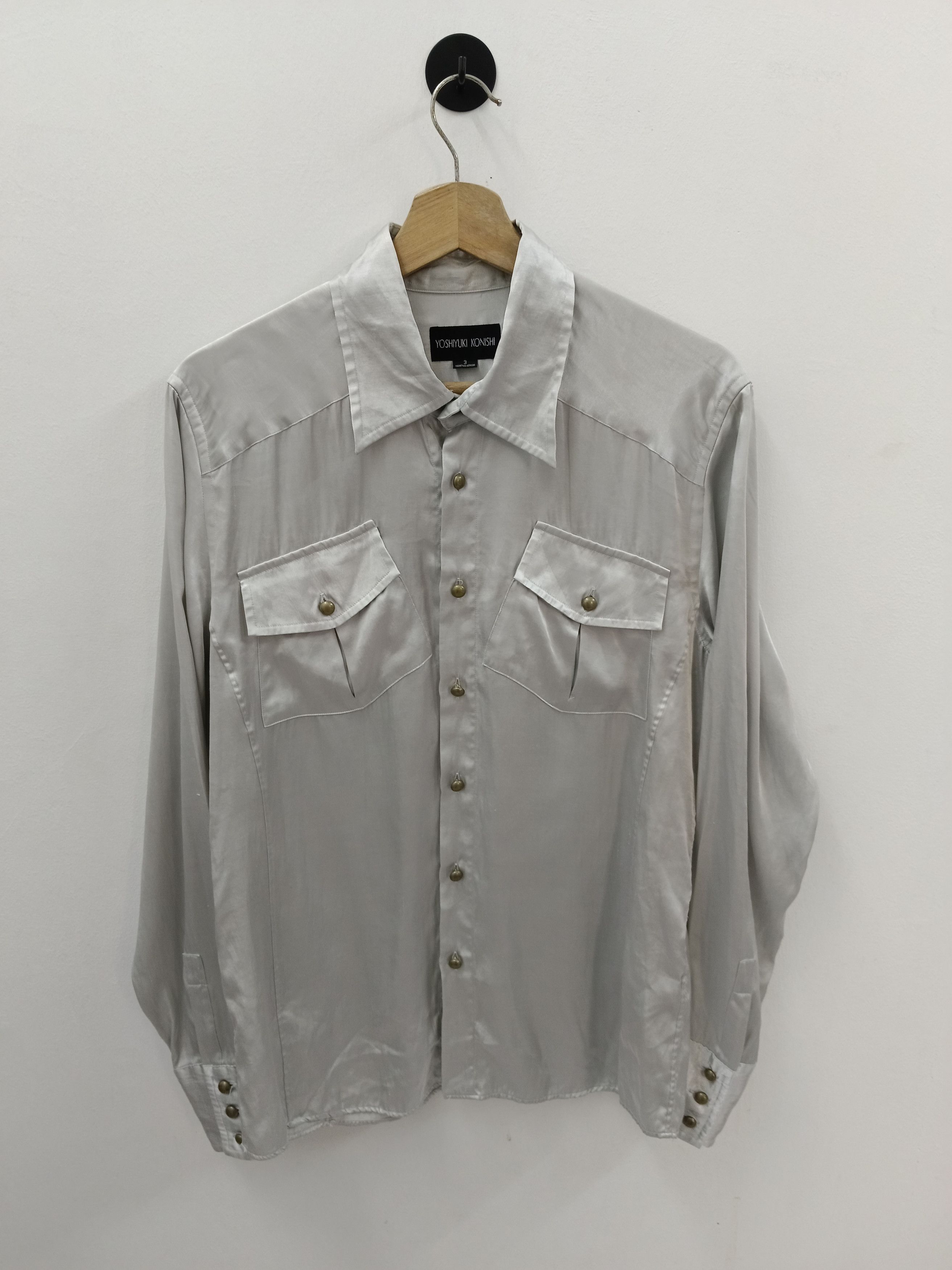 Yoshiyuki Konishi Yoshiyuki Konishi "Don Konishi"Shiny Western Shirt Size L / US 10 / IT 46 - 2 Thumbnail