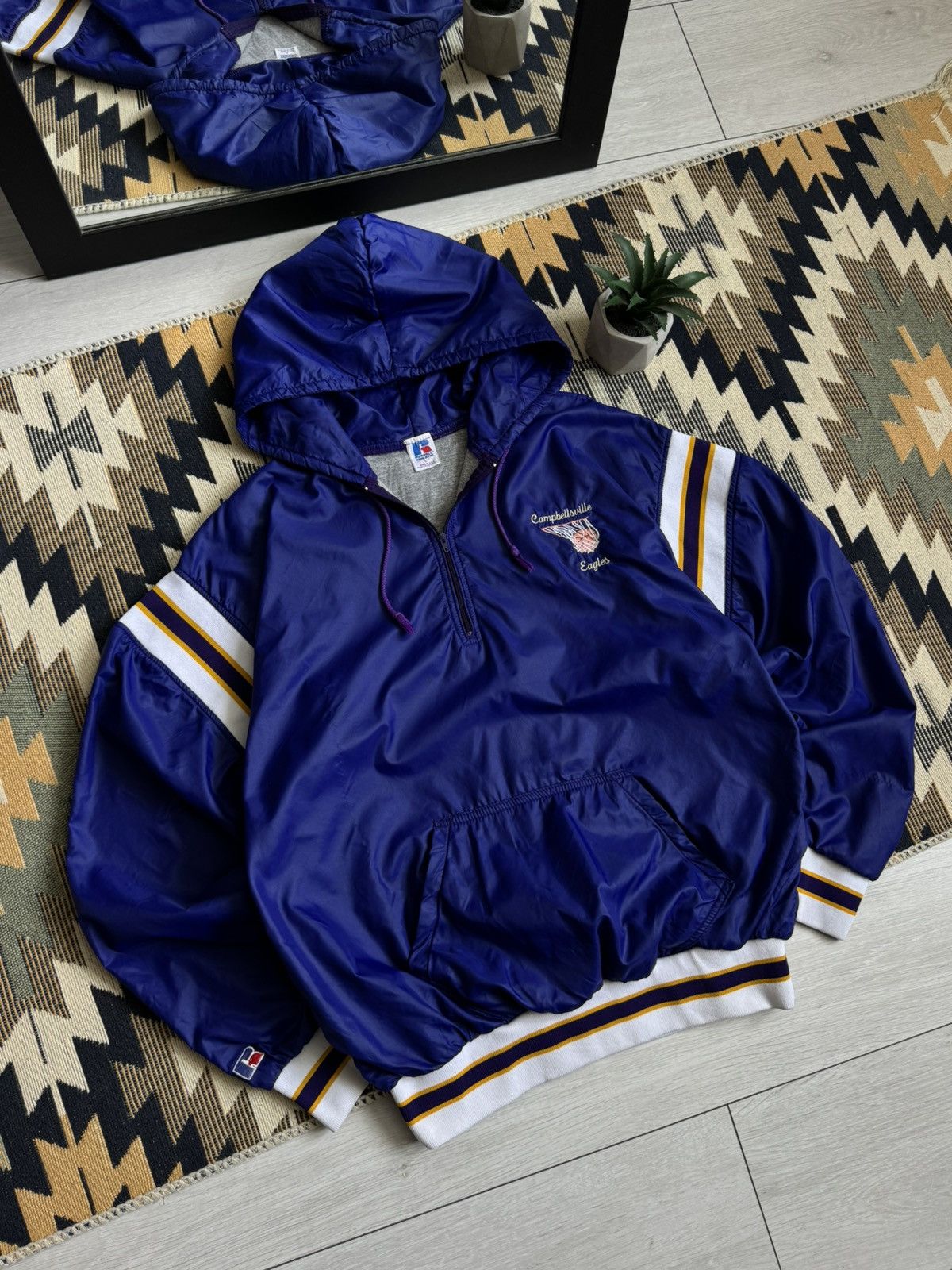 Russell Athletic RARE❗️Vintage 80’s Russell Athletic Campbesville Nylon Jacket Size US L / EU 52-54 / 3 - 2 Thumbnail