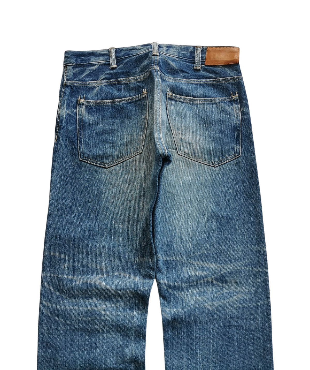 Vintage Dmg Selvedge Cropped Distressed Denim Jeans ♦️A864♦️ Size US 28 / EU 44 - 4 Thumbnail