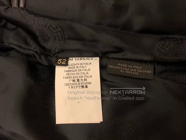 Versace Versace Men's leather clothes Size US XL / EU 56 / 4 - 6 Thumbnail