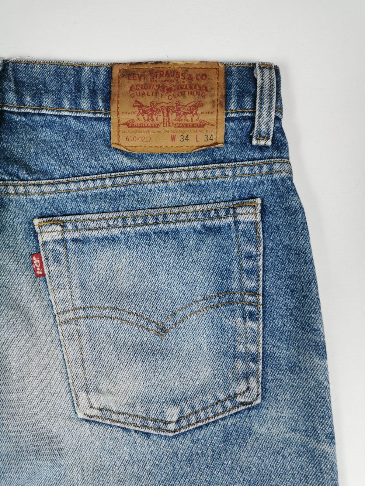 Levi's 90s Vintage Levis 610 Loose Tapered Denim Jeans Size US 32 / EU 48 - 6 Thumbnail