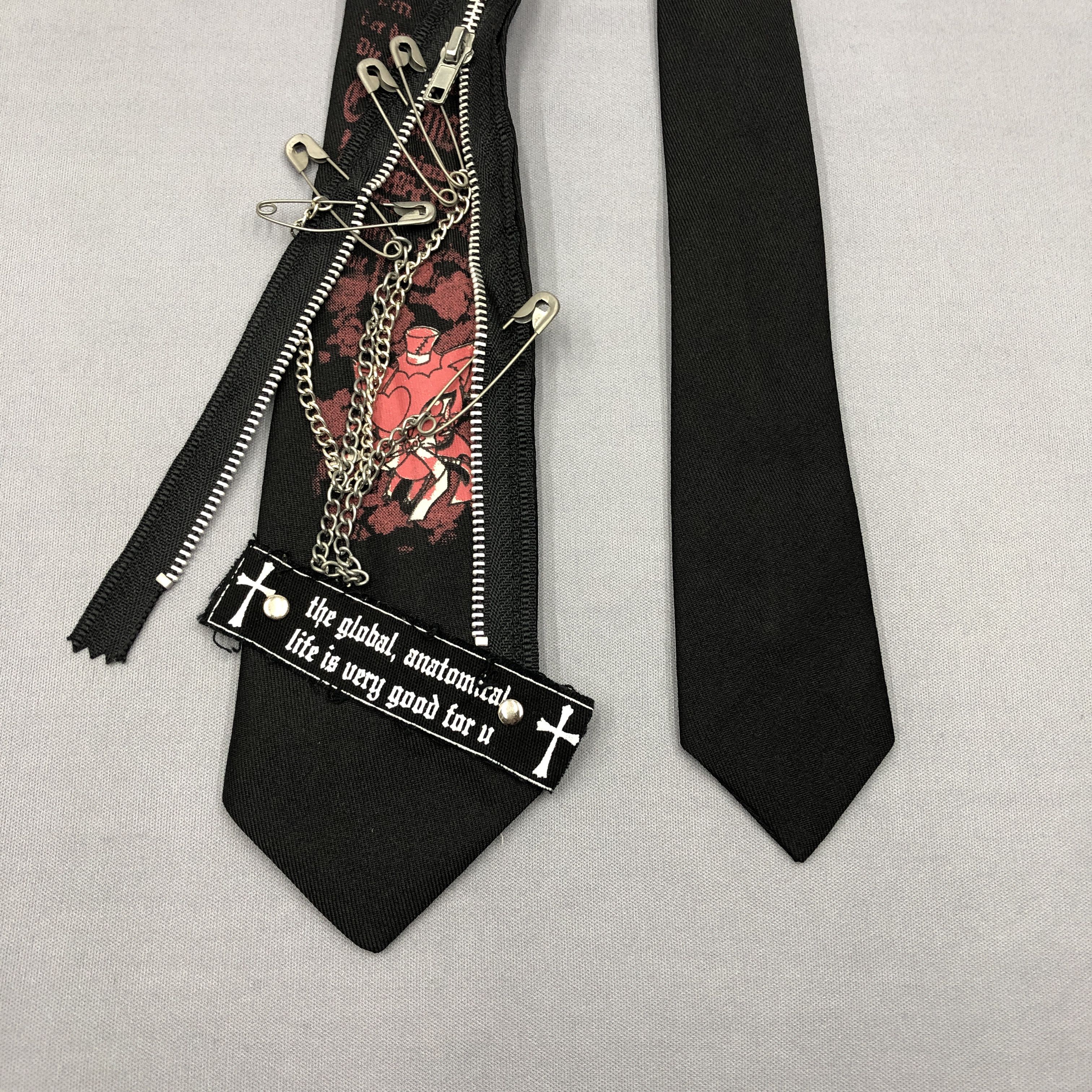 Seditionaries Blood Storm Club Body Line PINK Necktie Cravate Tie Size ONE SIZE - 3 Thumbnail