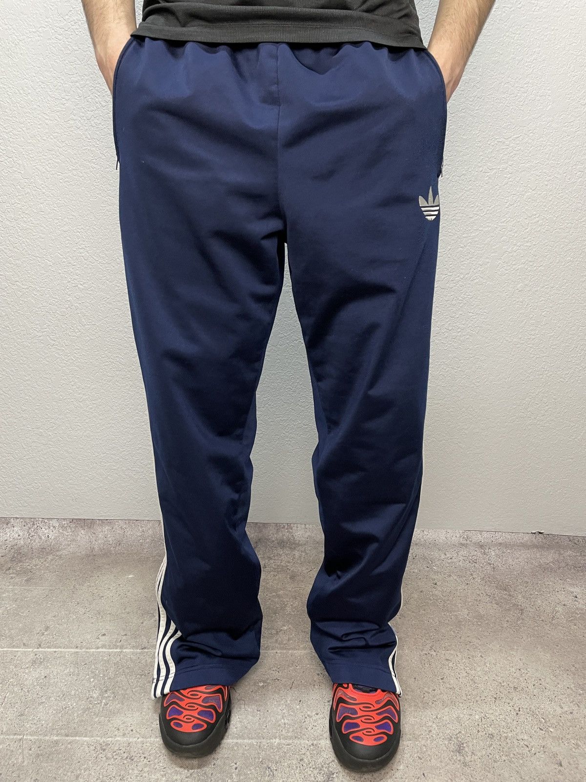 Vintage Vintage 00s Adidas Balenciaga Style Track Pants Logo Size US 33 - 8 Thumbnail