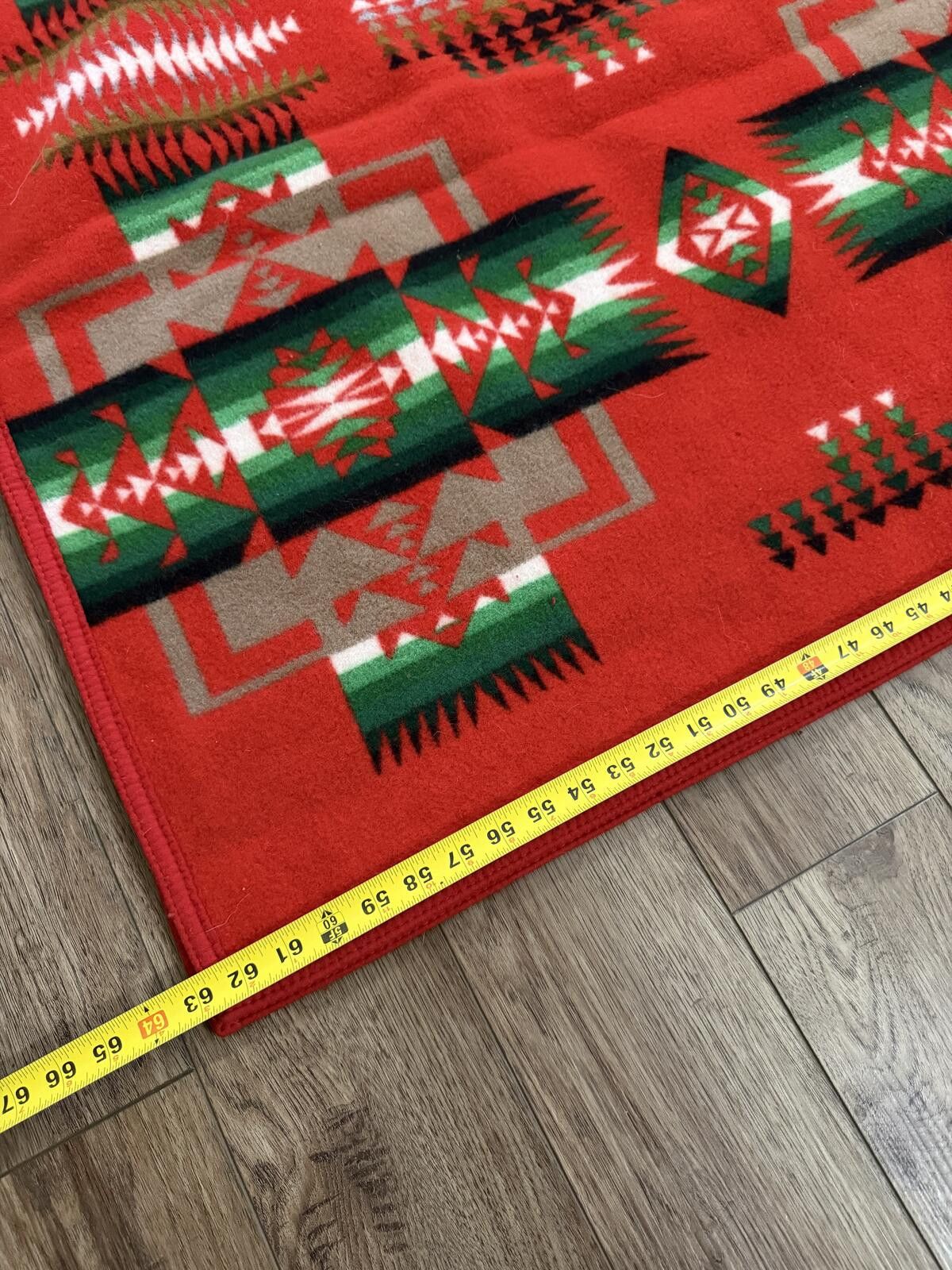 Pendleton Vintage Pendleton Chief Joseph Beaver State Wool Red Blanket Size ONE SIZE - 3 Thumbnail