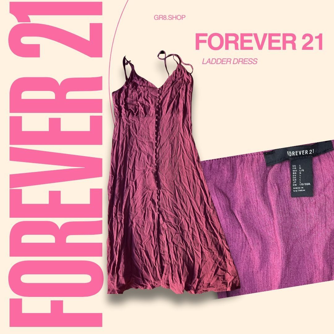 Forever 21 Forever 21 Ladder Cutout Dress Pink Size L Women’s Party Cas Size L / US 10 / IT 46 - 1 Thumbnail