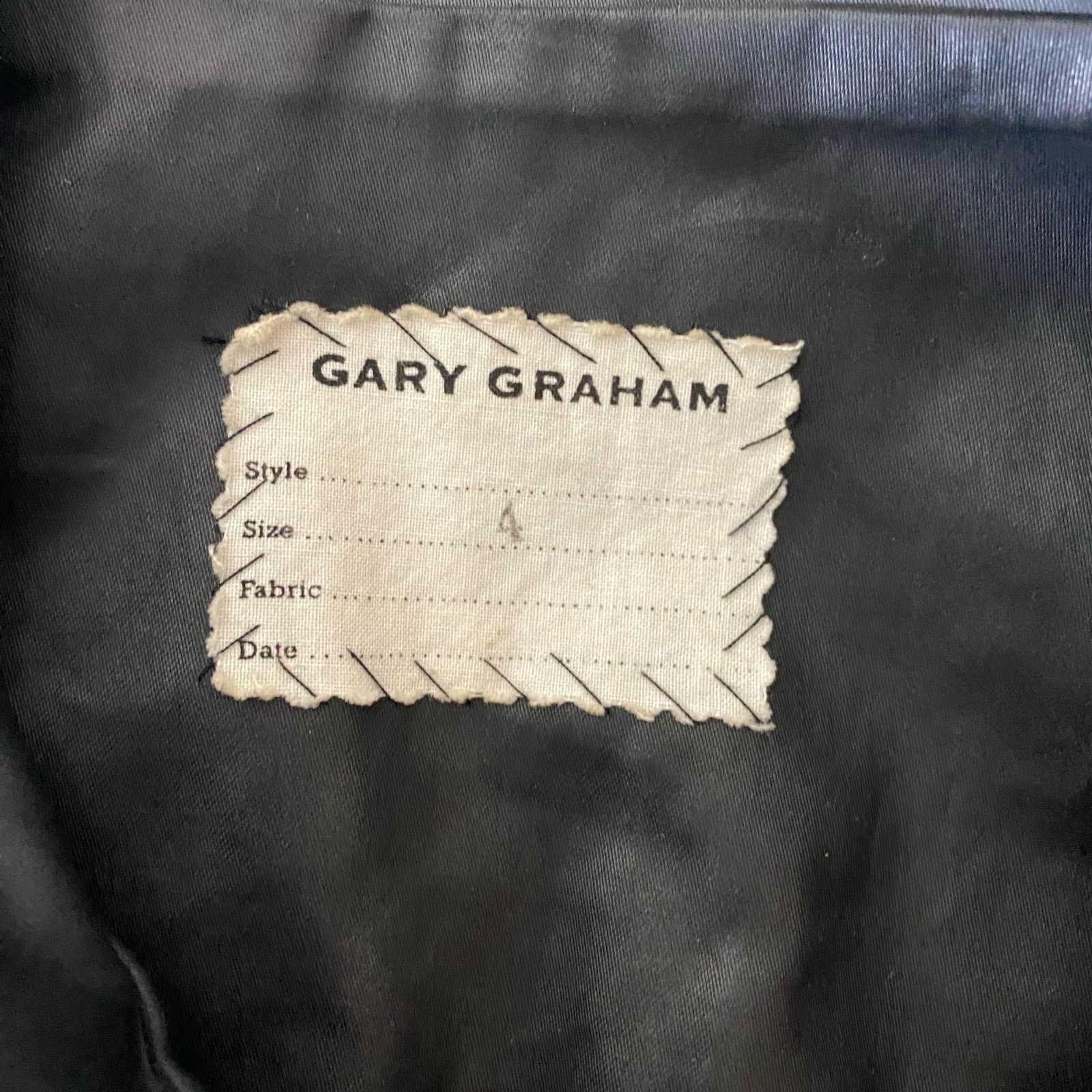 Gary Graham GARY GRAHAM Double Layer Faux Leather Pinstriped Blazer Size S / US 4 / IT 40 - 10 Thumbnail