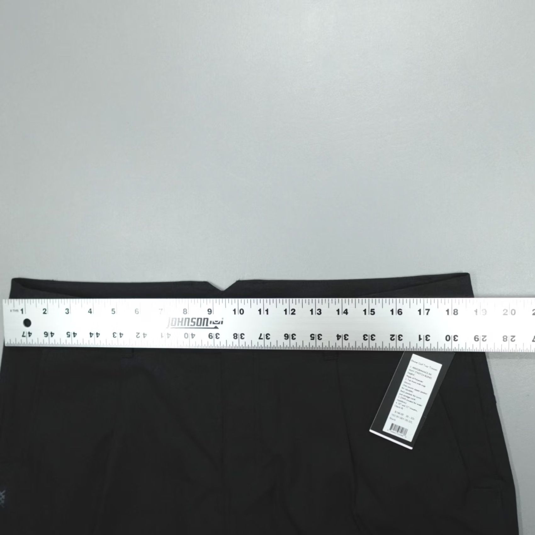 Rhone Rhone Golf Tour Trouser Pants Black Size 35x32 Classic Fit Performance Mens Straight Leg Chino Slim Pocket Logo Size US 37 - 6 Thumbnail