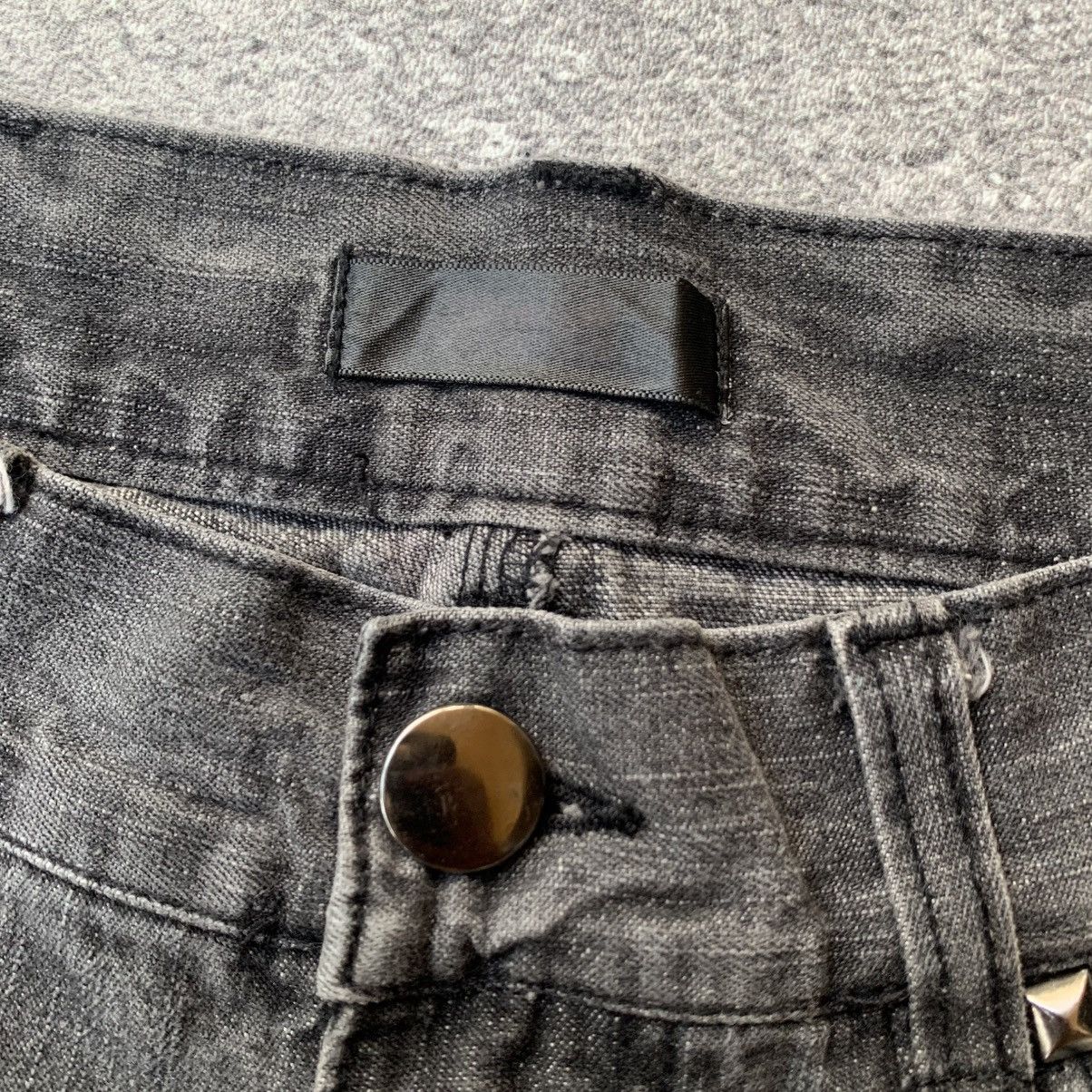 If Six Was Nine Black Baccara Multizipper Distressed bondage Flare Jeans Size US 30 / EU 46 - 11 Thumbnail