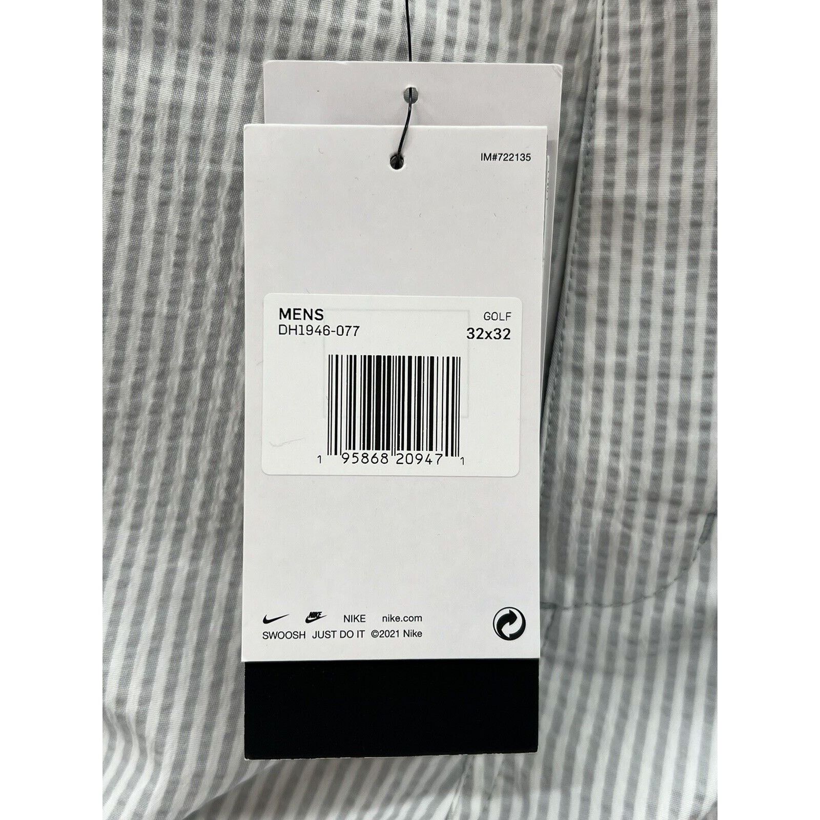Nike Nike Dri-FIT UV Gray Stripe Seersucker Golf Chino Pants Size US 32 / EU 48 - 4 Thumbnail